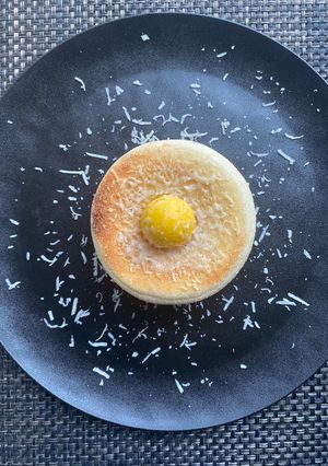 チーズ月見マフィンバーガー-レシピのメイン写真