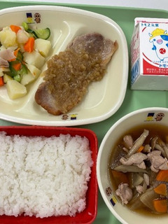 豚肉のスタミナ香味焼き@つくば市学校給食-レシピのメイン写真
