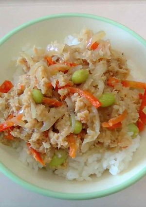 お魚丼★小山市給食-レシピのメイン写真