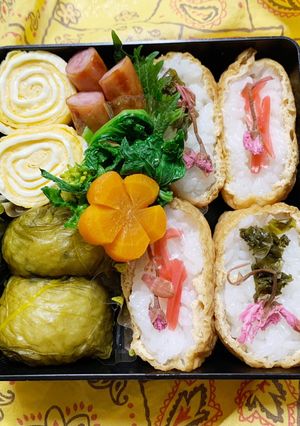 3/14ﾖｯﾁｬﾝ☆お稲荷&めはり寿司-レシピのメイン写真