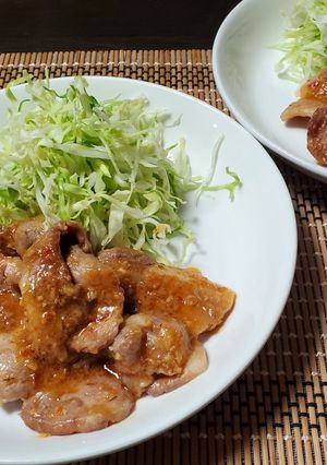 ピリ辛豚麦味噌漬け焼き-レシピのメイン写真