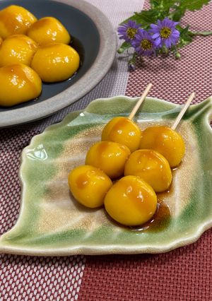 お月見に食べたいかぼちゃ団子♪-レシピのメイン写真