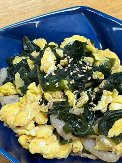 材料3つでおうち中華✨ワカメ豚バラ炒め✨-レシピのメイン写真