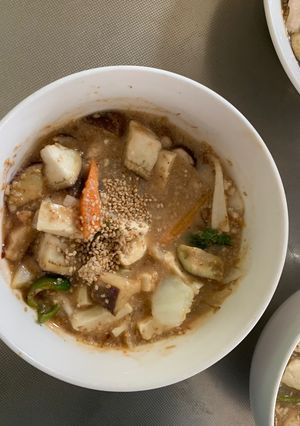 肉無豆腐簡単中華風梅ウスター味野菜炒め-レシピのメイン写真