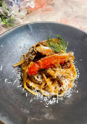 ディル香る渡り蟹のトマトクリームパスタ-レシピのメイン写真