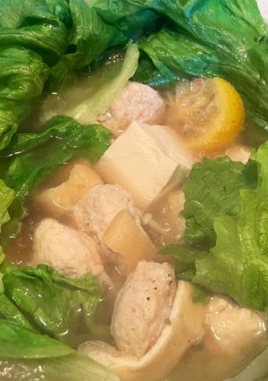 あごだしスープ鶏団子鍋-レシピのメイン写真