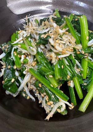 ほうれん草としらすのごま油炒め-レシピのメイン写真