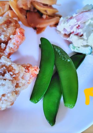 スナップエンドウの麺つゆづけ-レシピのメイン写真