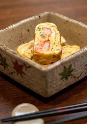 カニ蒲のだし巻き卵（割烹風）-レシピのメイン写真