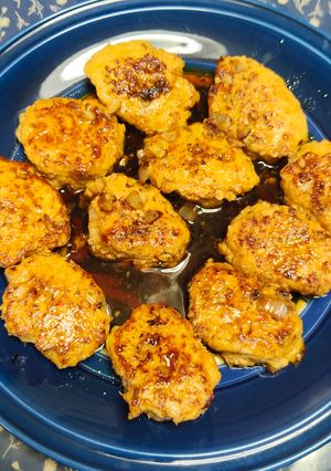 鶏つくねの照り焼き-レシピのメイン写真