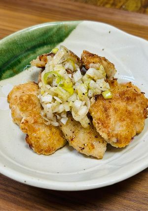 ねぎ塩のカリっと鶏むね焼き-レシピのメイン写真