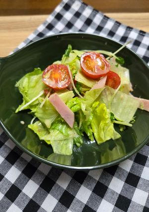 レタスとかいわれのサラダ-レシピのメイン写真