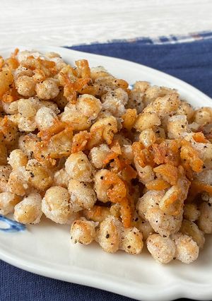 止まらない！大豆と鶏皮のカリカリおつまみ-レシピのメイン写真
