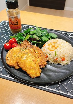 鶏胸肉のスパイスカレーチーズピカタ-レシピのメイン写真
