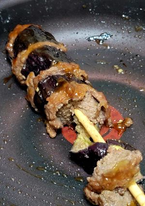 トースターde挽肉と茄子のトルネード焼き-レシピのメイン写真