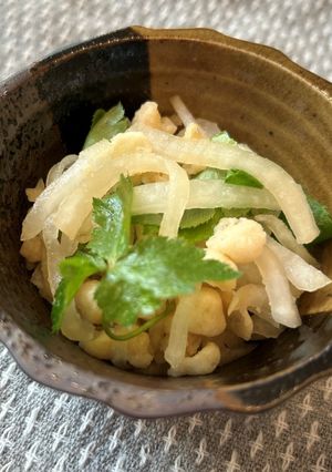 ～揚げ玉入り～大根と三つ葉の和え物-レシピのメイン写真