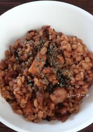 炊飯器で作る、シーフードリゾット風-レシピのメイン写真