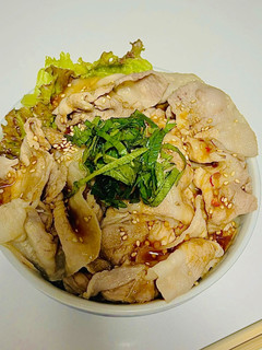 やわらか豚しゃぶ☆サニーレタス丼-レシピのメイン写真