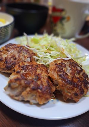 シャキシャキれんこんのハンバーグ-レシピのメイン写真
