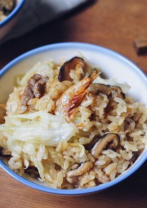 ＼大同電鍋レシピ／キャベツ炊き込みご飯-レシピのメイン写真