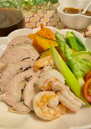 高たんぱく♪塩麹スパイスサラダチキン-レシピのメイン写真