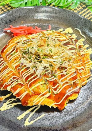 ✨長いもW食感✨ふわぁシャキお好み焼き-レシピのメイン写真