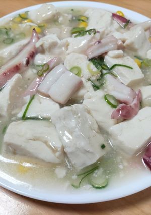 イカと豆腐の麻婆豆腐-レシピのメイン写真