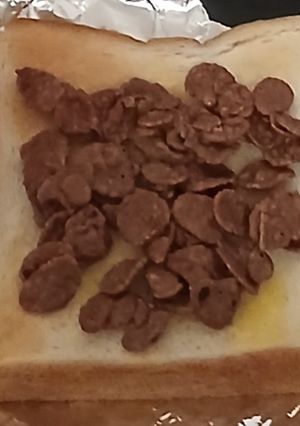 チョコフレークトースト-レシピのメイン写真