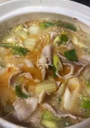 ラーメン屋が教える！豚バラ胡麻鍋-レシピのメイン写真