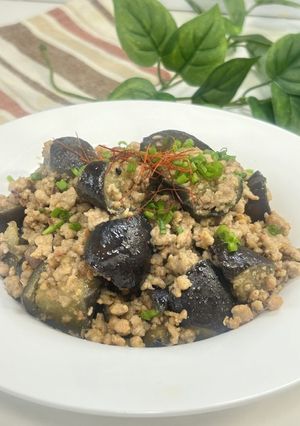 茄子と挽き肉の濃厚みそ炒め🍆コク旨仕上げ-レシピのメイン写真