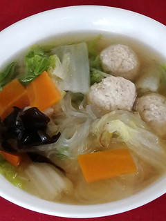 白菜と鶏だんごのスープ-レシピのメイン写真