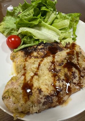 簡単！塗って焼くだけ　豚肉のからし焼き-レシピのメイン写真