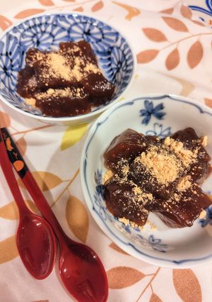 おうちで作ろう☆もっちり黒糖わらびもち-レシピのメイン写真