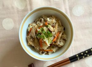 きのこと油揚げの炊き込みご飯-レシピのメイン写真