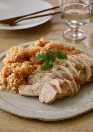 炊飯器で簡単♪チキントマトライス-レシピのメイン写真