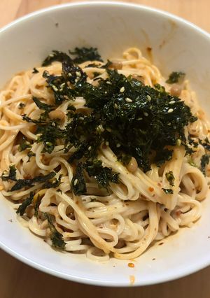 超お手軽！納豆坦々そうめん-レシピのメイン写真