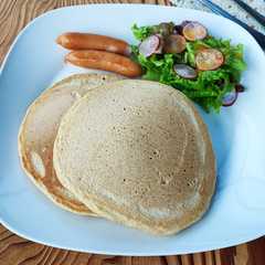 รูปของ しっとりオートミールパンケーキ