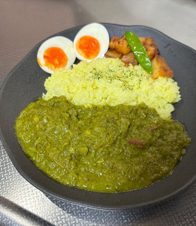【大量消費】小松菜のサグチキンカレー-レシピのメイン写真