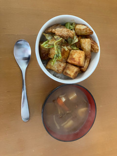 回鍋肉風ランチ丼-レシピのメイン写真