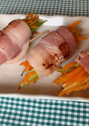ベーコン巻き野菜ロール(お弁当用)-レシピのメイン写真