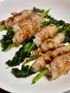 豆苗の豚バラ巻き-レシピのメイン写真