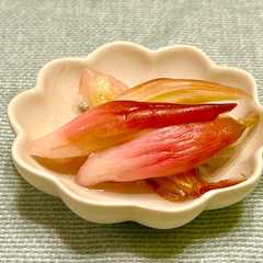 A picture of 大量消費にも♪ミョウガの甘酢漬け　カンタン酢.