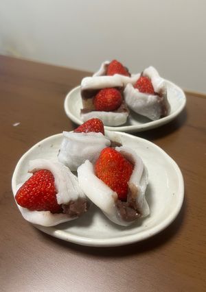 山鹿羊羹でいちご大福-レシピのメイン写真