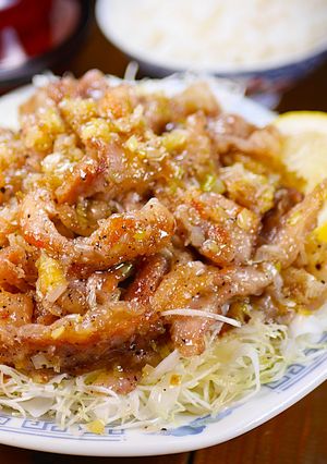 とろとろ豚バラねぎ塩レモン炒め定食🤩🍚-レシピのメイン写真