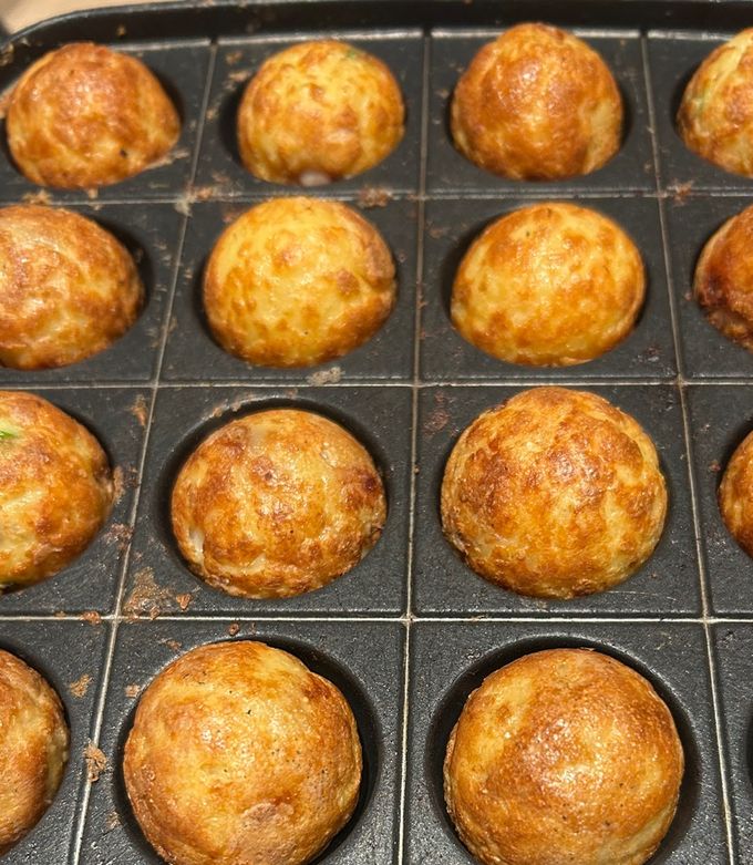 米粉で!カリッと美味しいたこ焼き♪-レシピのメイン写真