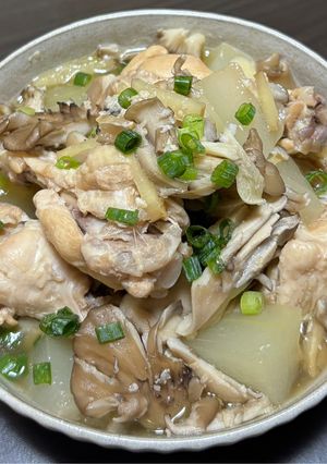 手羽元と冬瓜のきのこ煮込み-レシピのメイン写真