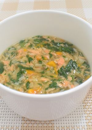 【離乳食後期以降】鮭のあんかけスープ-レシピのメイン写真