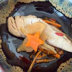 รูปของ (ぶり)魚の煮付けとあんかけ(Buri)