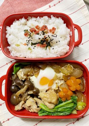 3/4ﾖｯﾁｬﾝ☆鶏肉すき焼き弁当-レシピのメイン写真