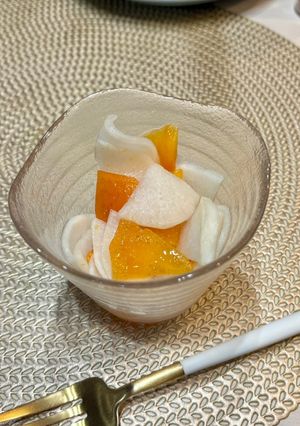 大根と柿の甘酢和え-レシピのメイン写真